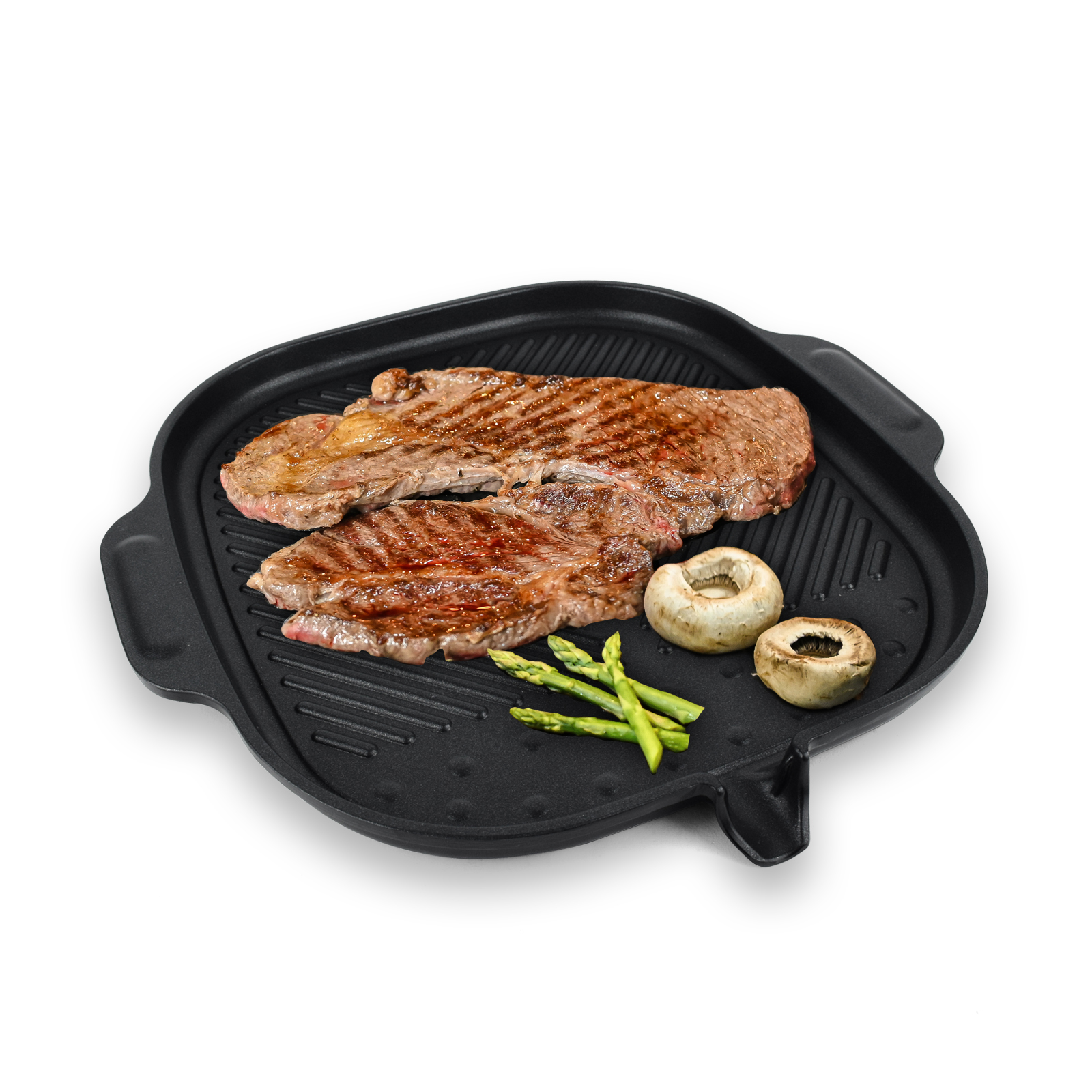 Bbq Grill Pan, Stovetop Bbq Non-stick Round Barbecue Grill Pan